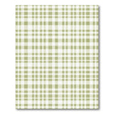 Rustic Farmhouse Green Gingham Check Area Rug