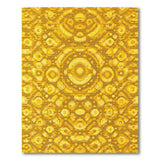Shimmering Gold Geometric Modern Rug