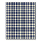 Navy Buffalo Check Plaid Area Rug