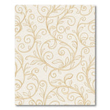 Ornate Golden Vine Floral Area Rug