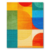 Vibrant Multi-color and Patterns Vibrant Multi-Color Geometric Area Rug
