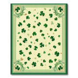 Green Shamrock Meadow Green Area Rug