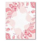Blush Pink Fluid Abstract Area Rug