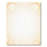 Beige Glowing Circles Geometric Area Rug