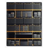Industrial Warehouse Shelving Area Rug