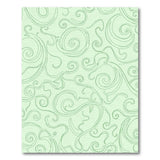 Mint Green Swirl Abstract Area Rug