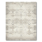 Beige and Neutral Geometric Beige Heritage Tribal Geometric Area Rug