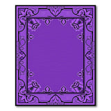 Purple Purple Ornate Persian Border Rug