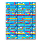 Rainbow Boarding Pass Washable Rug