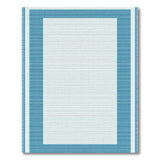 Blue Border Coastal Area Rug
