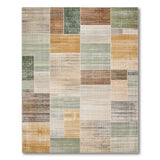 Distressed Patchwork Multi-Color Area Rug