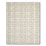 Modern Grey Interlocking Geometric Area Rug