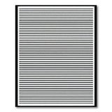 Horizontal Stripe Geometric Modern Bold Black White Horizontal Stripe Area Rug