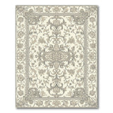 Elegant Beige Persian Floral Area Rug