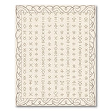 Beige Heritage Tribal Symbol Area Rug