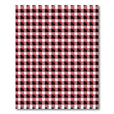 Bold Red Black Gingham Checkered Area Rug