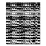 Black White Geometric Striped Washable Area Rug