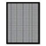 Crisp Black White Grid Geometric Rug