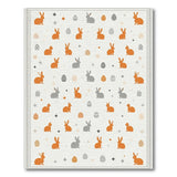 Whimsical Easter Bunny Egg Scatter Rug