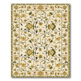 Ivory Gold Floral Persian Beige and Neutral Area Rug