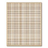 Beige and Neutral Rustic Beige Plaid Area Rug