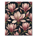 Vintage Pink Magnolia Blossom Area Rug