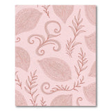 Pink Paisley Line Art Area Rug