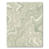 Abstract Area Green Marble Swirl Area Rug