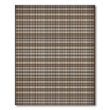 Geometric Modern Brown Tan Plaid Checkered Area Rug