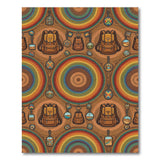 Vibrant Backpack Geometric Area Rug