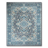 Intricate Blue Teal Persian Area Rug