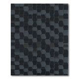 Modern Grey Hexagon Area Rug