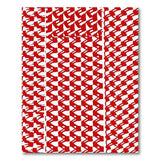Red Bold Red Geometric Houndstooth Area Rug