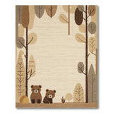 Cute Woodland Bears Forest Area Rug