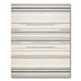 Modern Grey Striped Grey Area Rug