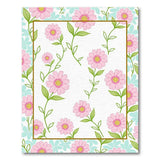 Pink Daisy Floral Vintage Area Rug