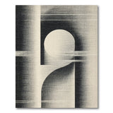 Abstract Black and White Abstract Geometric Black White Area Rug