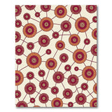 Interconnected Sunburst Circles Tribal Rug
