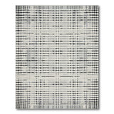 Grid Geometric Modern Black White Geometric Grid Area Rug