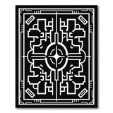 Intricate Geometric Modern Intricate Geometric Black White Area Rug