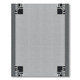 Black and White Bold Black White Geometric Area Rug