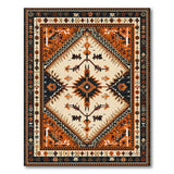 Terracotta Black Ivory Southwestern Area Rug