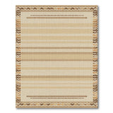 Brown Tan Striped Woven Area Rug