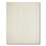 Beige Interlocking Circles Textured Area Rug