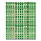 Lush Green Geometric Grid Area Rug