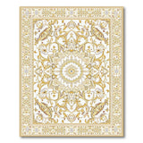 Traditional Persian Luxurious Gold Mandala Persian Area Rug