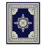 Medallion Traditional Persian Navy Blue Persian Medallion Area Rug