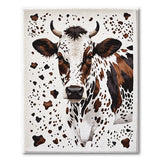 Holstein Cow Portrait Farmhouse Rug