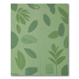 Green Leaf Scatter Area Rug