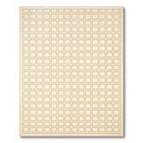 Beige and Neutral Geometric Modern Beige Lattice Grid Area Rug
